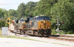 CSX 3310 and 5214 cross College St